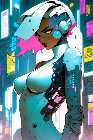 Cyberpunk in White #4