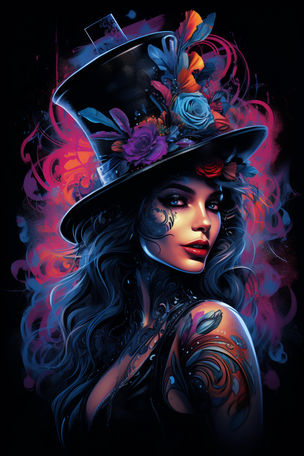 Blacklight Steampunk and Tats #1