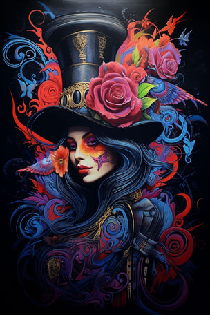 Blacklight Steampunk and Tats #6