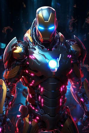 Cyberpunk Mecha-Iron Man #1