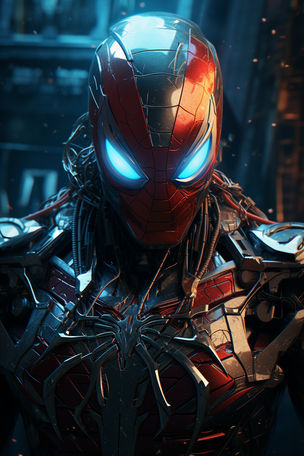 Cyberpunk Mecha-Spiderman #7