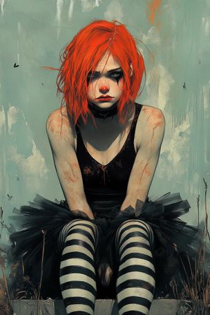 Sad clown