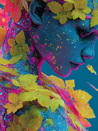 Fluorescent Nymph of the Senses