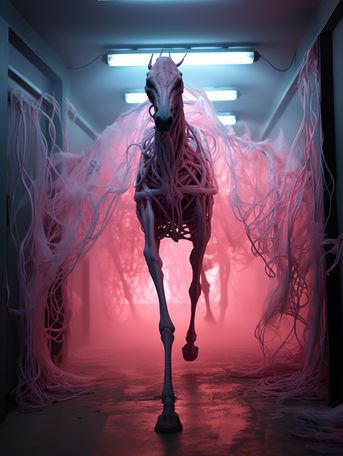 Phantom Steed in the Hall of Shadows: Ghostly Galloping