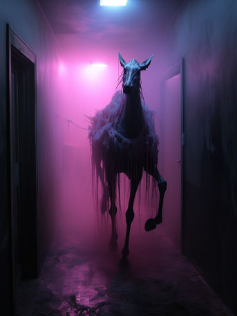 Phantom Steed in the Hall of Shadows: Ghostly Galloping