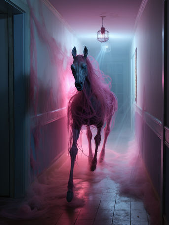Phantom Steed in the Hall of Shadows: Ghostly Galloping
