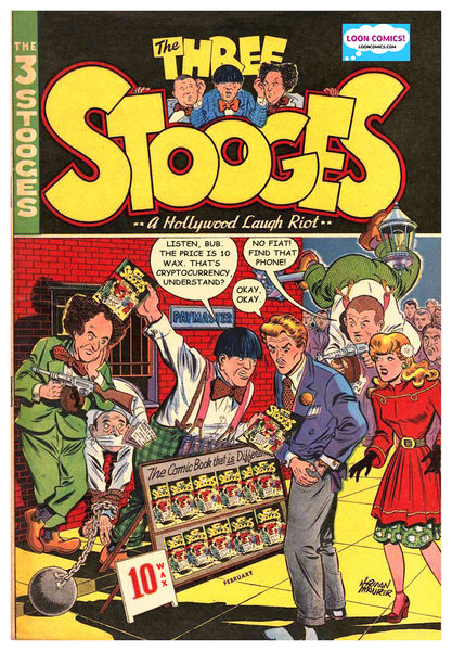 Three Stooges Wacky Wax Comic Cover