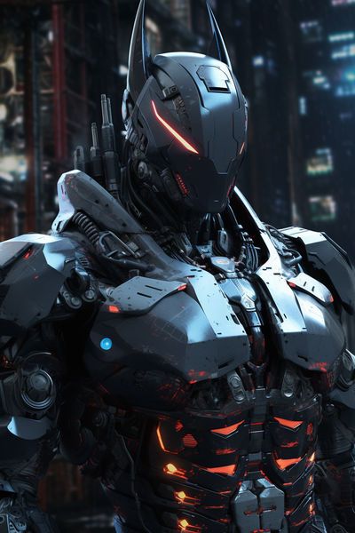 Cyberpunk Mecha-Batman #4