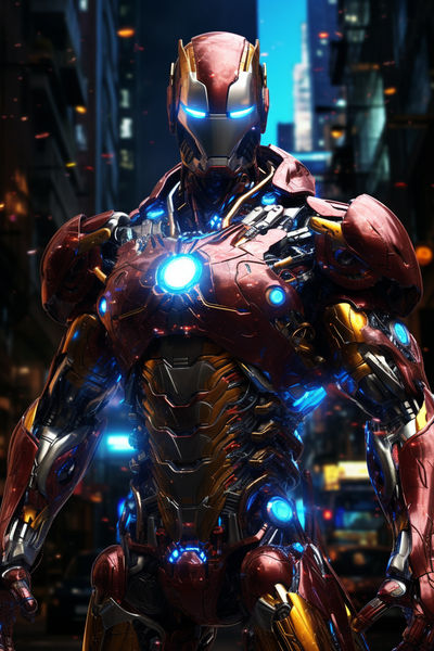 Cyberpunk Mecha-Iron Man #4