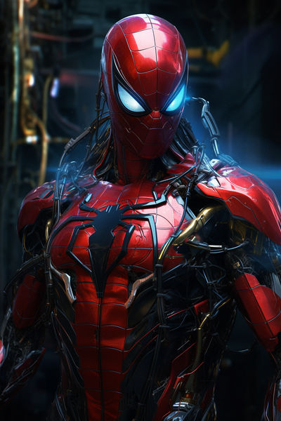 Cyberpunk Mecha-Spiderman #8