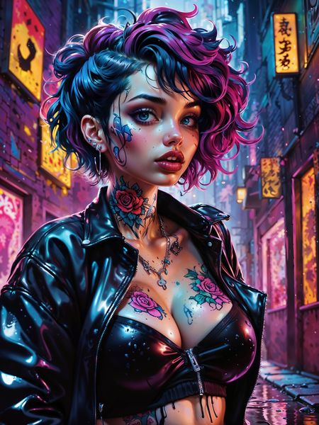 Glossy pinup.