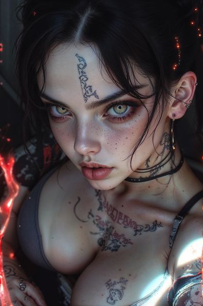Manga punk aesthetics.