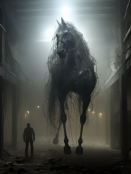Phantom Steed in the Hall of Shadows: Ghostly Galloping
