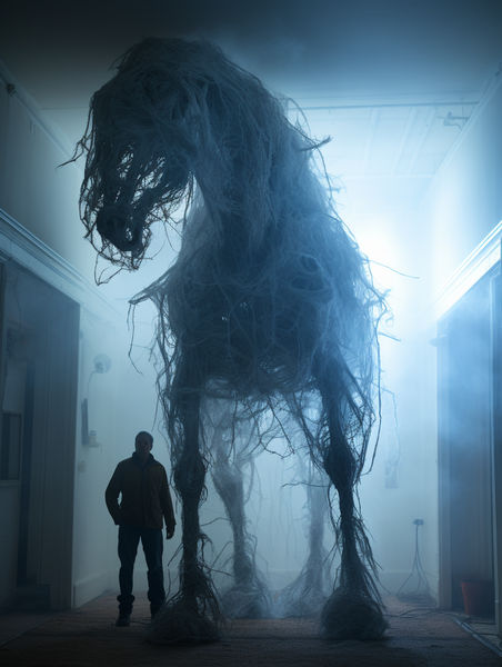 Phantom Steed in the Hall of Shadows: Ghostly Galloping