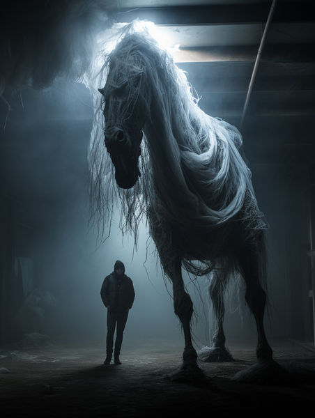 Phantom Steed in the Hall of Shadows: Ghostly Galloping