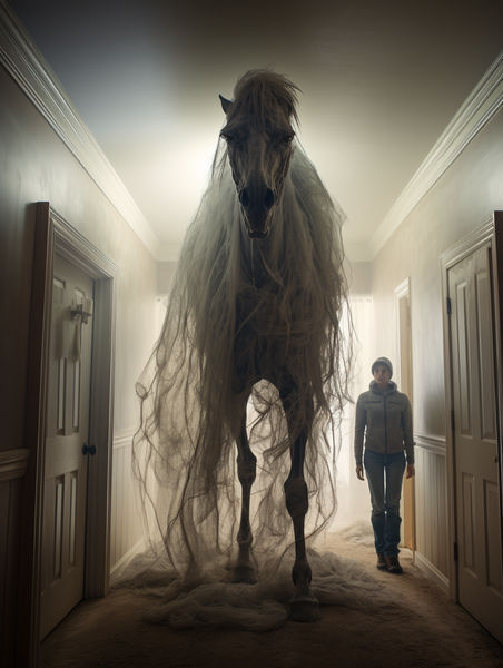 Phantom Steed in the Hall of Shadows: Ghostly Galloping