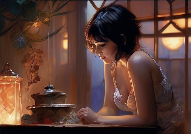 By candlelight