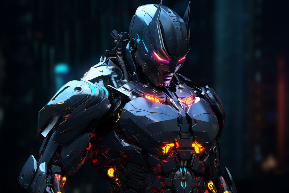 Cyberpunk Mecha-Batman #7