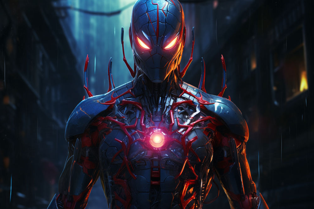 Cyberpunk Mecha-Spiderman #2