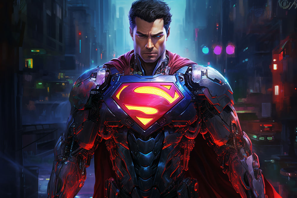 Cyberpunk Mecha-Superman #1