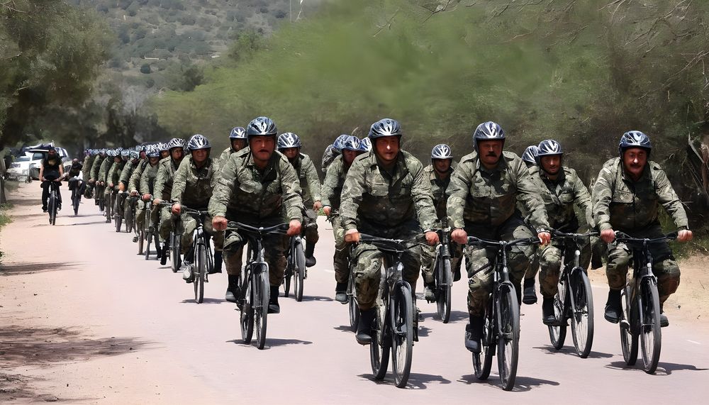 comando en bicicleta