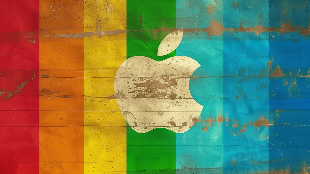 Grungy Rainbow Mosaic