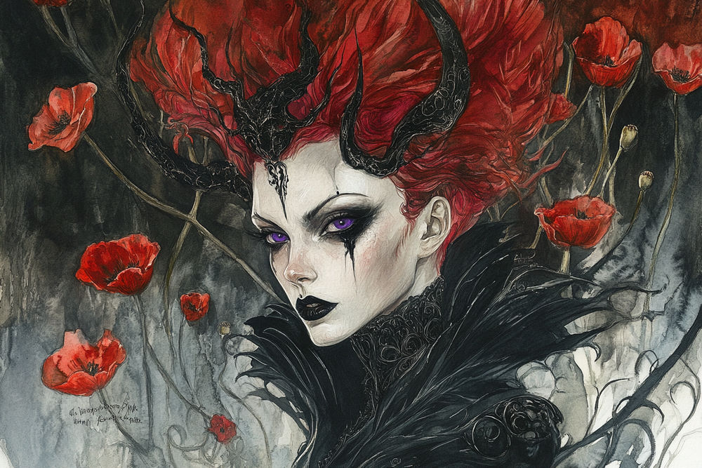 Reina carmesí dark alienígena