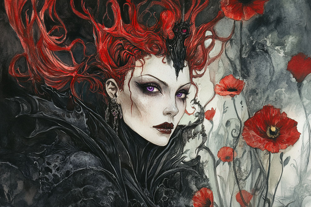 Reina carmesí dark alienígena