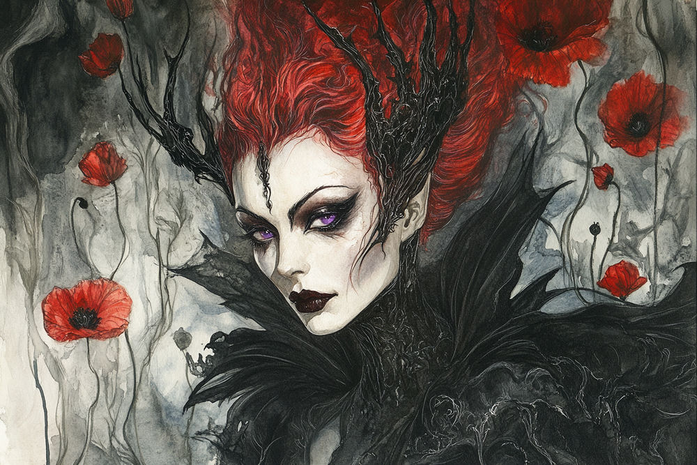 Reina carmesí dark alienígena