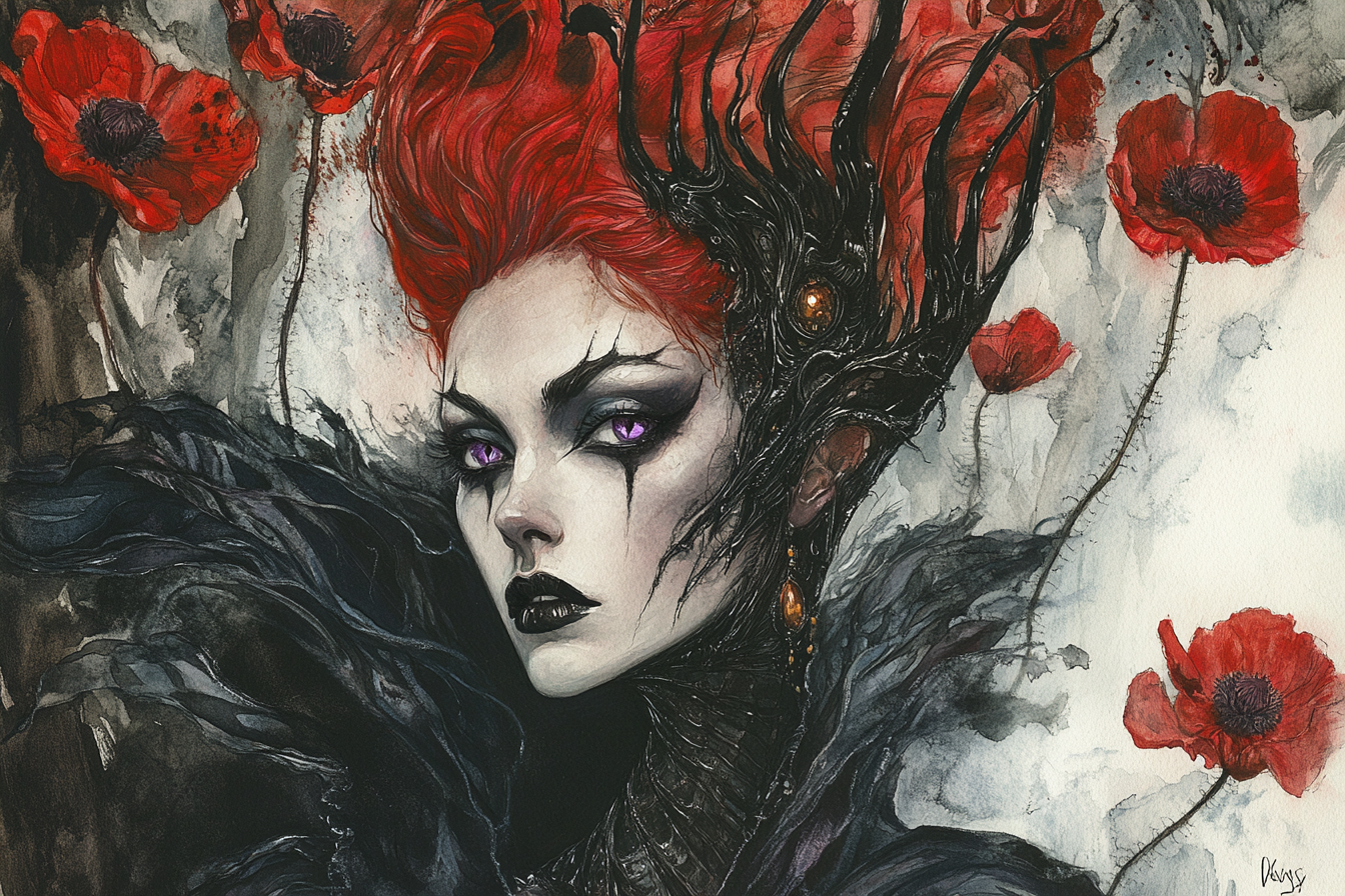 Reina carmesí dark alienígena