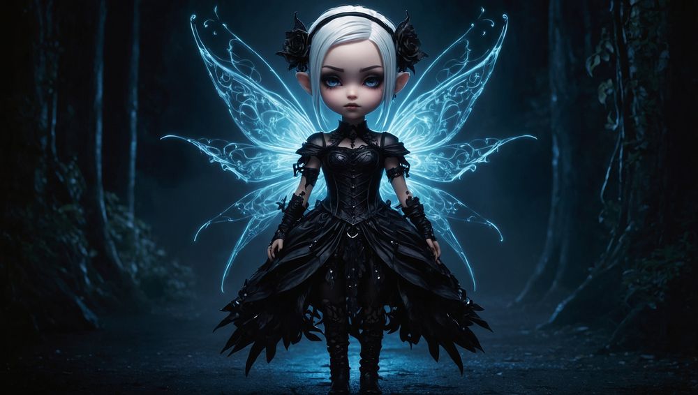 Luminara, the Enchanted Midnight Fairy