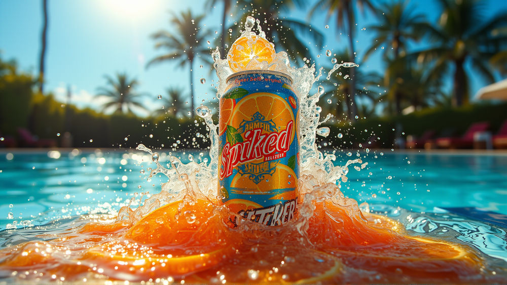 Vibrant Spiked Orange Drink