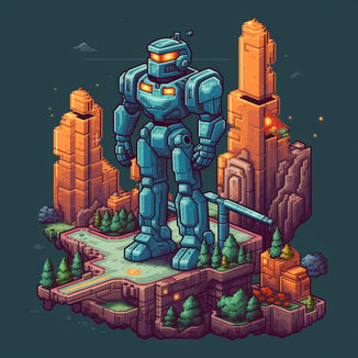 Pacific Rim Pixel Robot