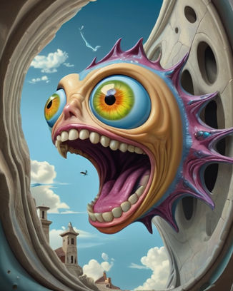 A surreal creature
