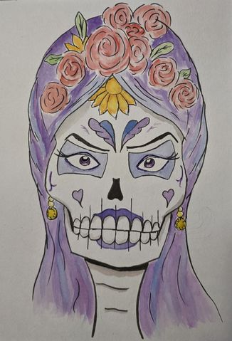 Candy skull of beauty