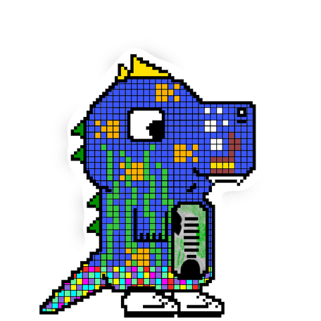 Fish Bowl Pixel Portrait