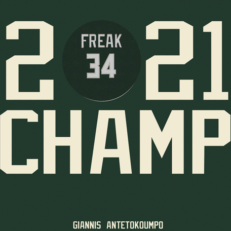 Giannis Antetokunmpo “The Champs are here”