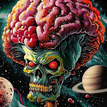 The Space Alien #127 Mars Attacks Alien Reimagined Fan Art I