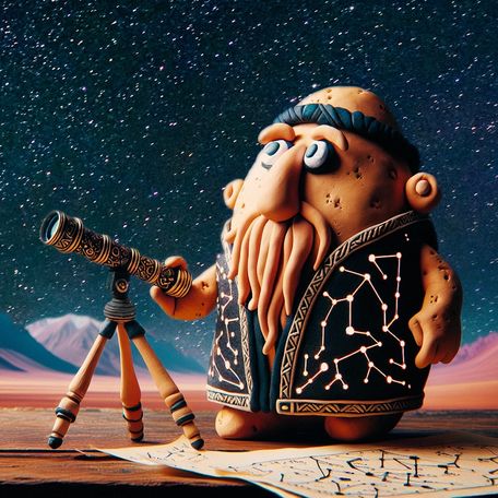 The Space Alien #128 Potato Head Alien Stargazer