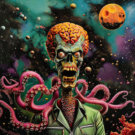 The Space Alien #129 Mars Attacks Alien Reimagined Fan Art II Mr.Octo