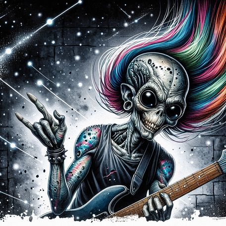 The Space Alien #144 πΈ Unique Alien Guitarist π€