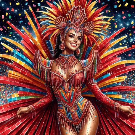 FWI Carnival - Red Fan Parade 3