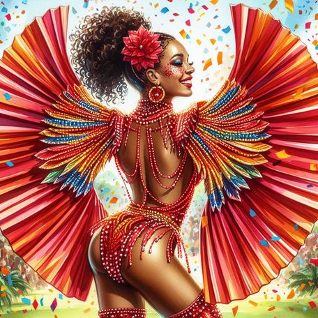 FWI Carnival - Red Fan Parade 4