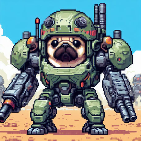 Armored pug # 14