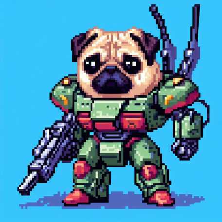 Armored pug # 23