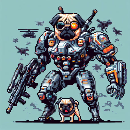 Armored pug # 24