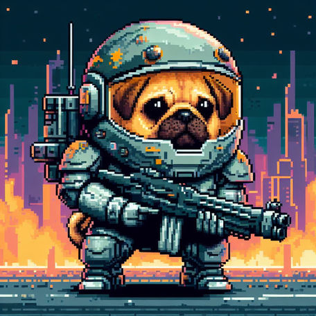 Armored special pug #17
