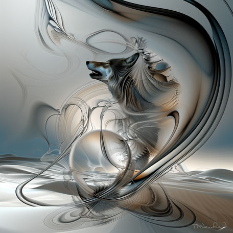Spirit Essence of Lonely Wolf Howls