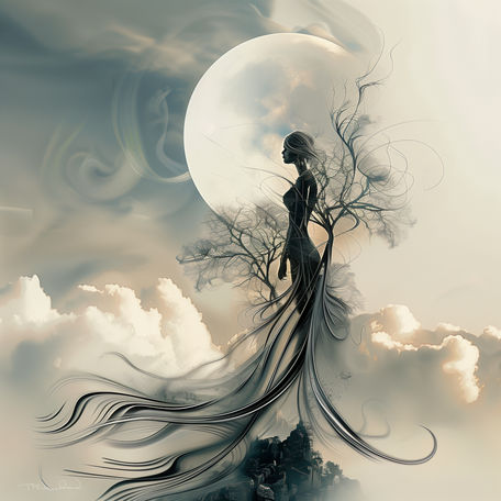 Tree Spirits Against the Moon (5)