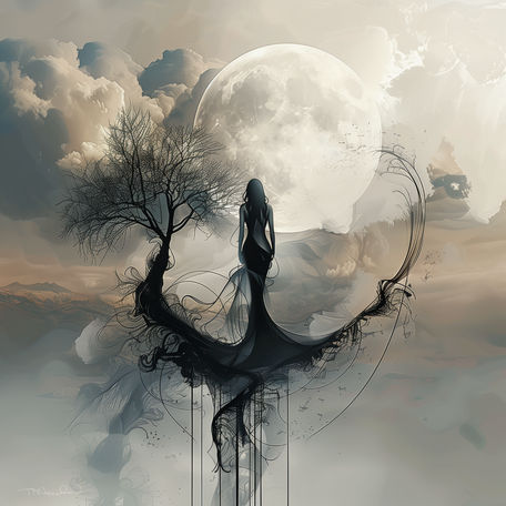 Tree Spirits Against the Moon (3)